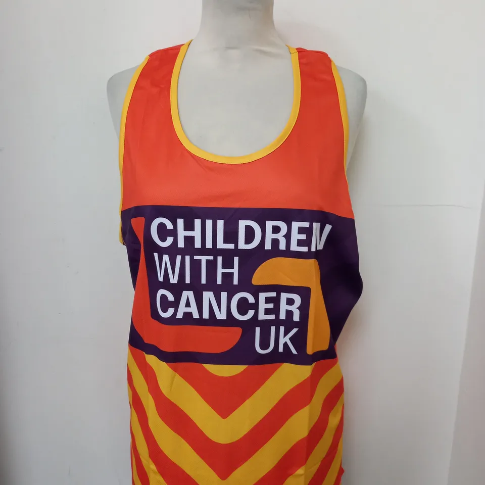 SCIMITAR CHILDREN WITH CANCER UK RUNNING VEST SIZE L 