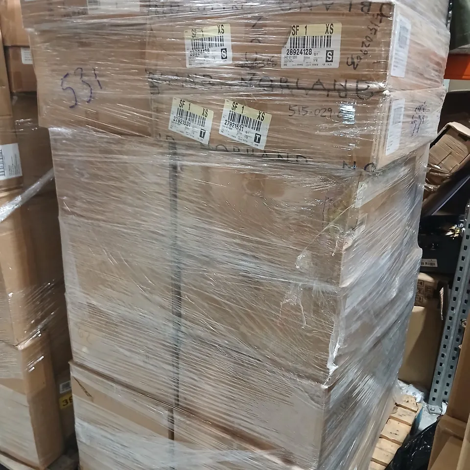 PALLET OF APPROXIMATELY 450 ITEMS OF ASSORTED DESIGNER CLOTHING