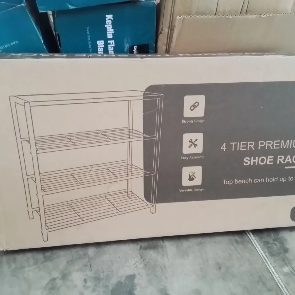 BOXED 4 TIER PREMIUM SHOE RACK