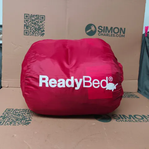 READYBED ADULT DOUBLE SIZE ALL IN ONE INFLATABLE MATTRESS AND SLEEPING BAG