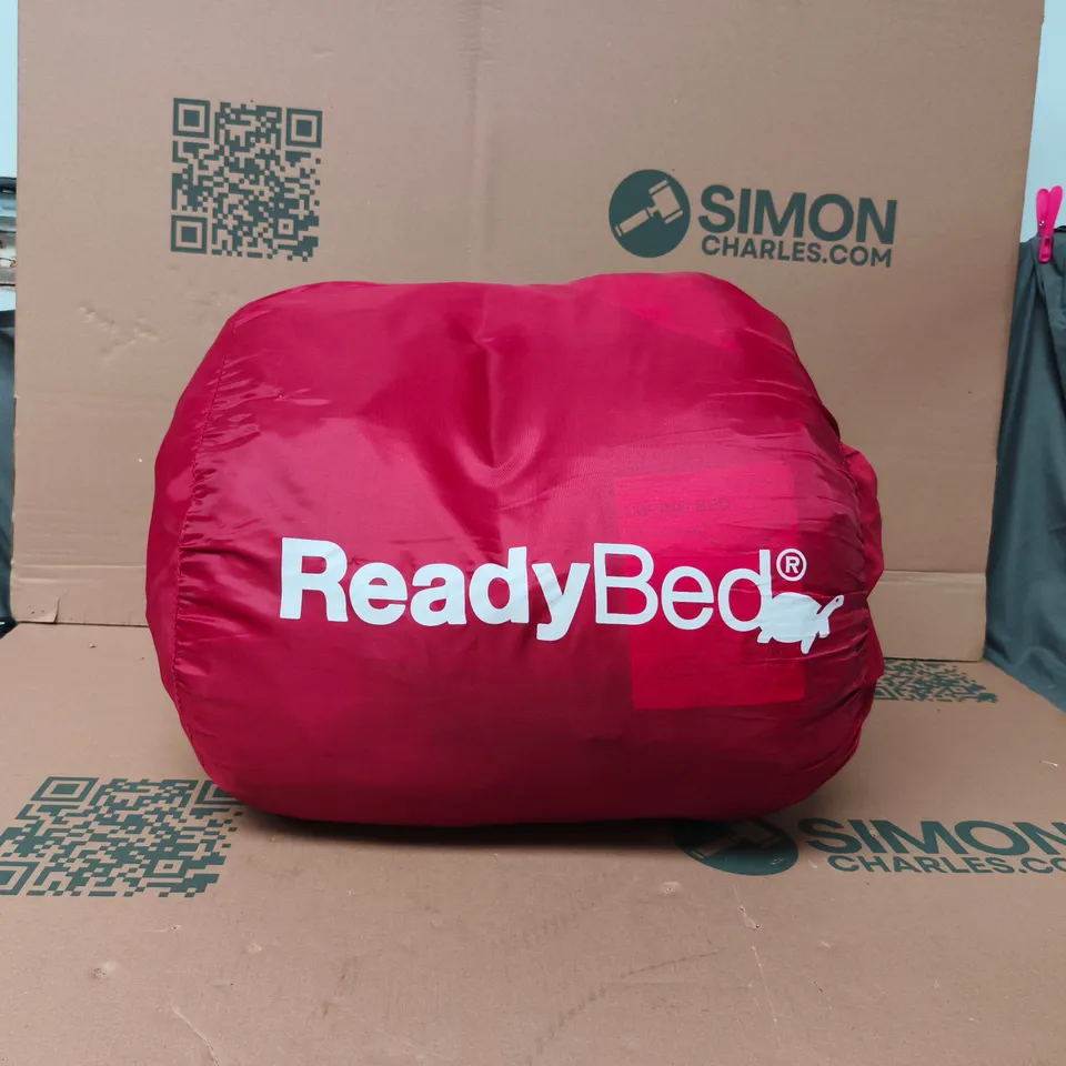 READYBED ADULT DOUBLE SIZE ALL IN ONE INFLATABLE MATTRESS AND SLEEPING BAG
