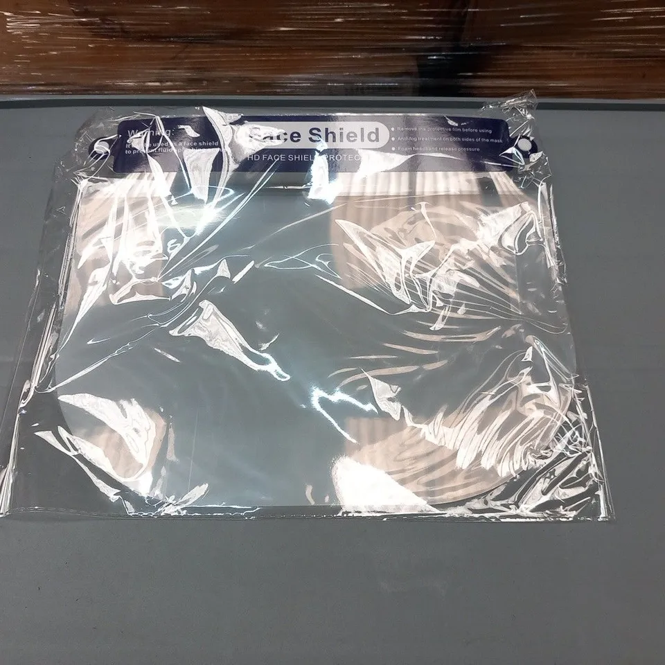 PALLET OF APPROXIMATELY 3600 EASIMARK FACE SHIELDS SINGLE USE 