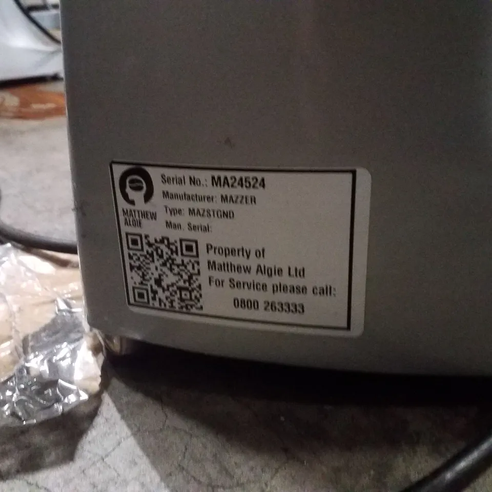 MAZZER LUIGI COMMERCIAL COFFEE GRINDER