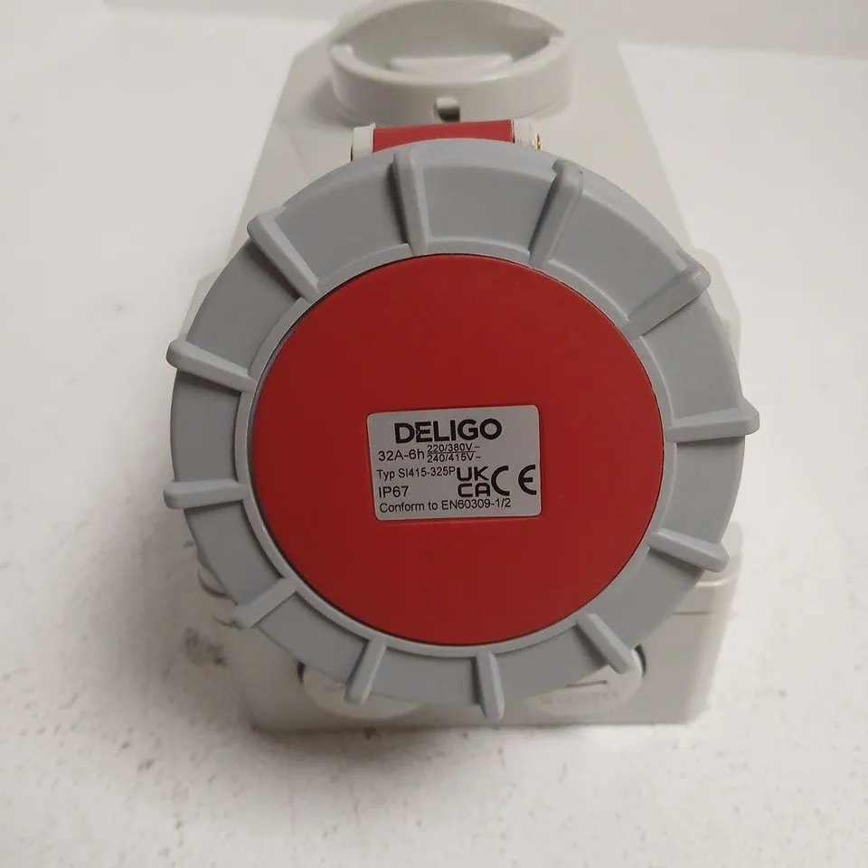 DELIGO 32A IP67 INDUSTRIAL POWER CONNECTOR – 220/380V, MODEL S1415-325P (3P+N+E)