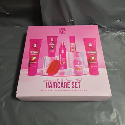 BOXED GIVE ME ARGAN OIL & COCONUT OIL HAIRCARE SET