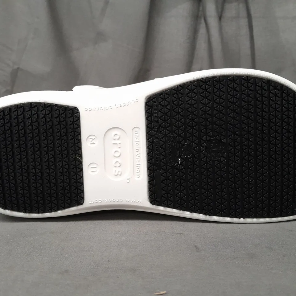 PAIR OF CROCS BISTRO CLOGS IN WHITE UK SIZE M10/W11