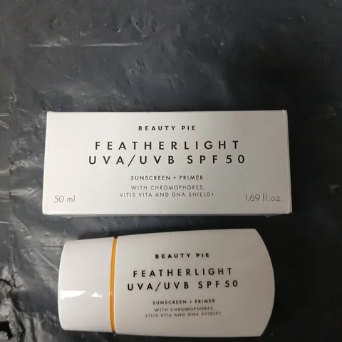BEAUTY PIE FEATHERLIGHT SUNSCREEN AND PRIMER SPF 50 - 50ML