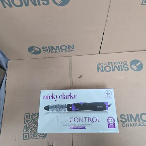 NICKY CLARKE FRIZZ CONTROL 1000W AIR STYLER WITH ATTACHMENTS