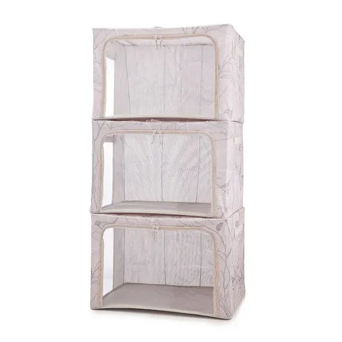 PERIEA 3 PIECE LARGE COLLAPSIBLE STORAGE BOXES