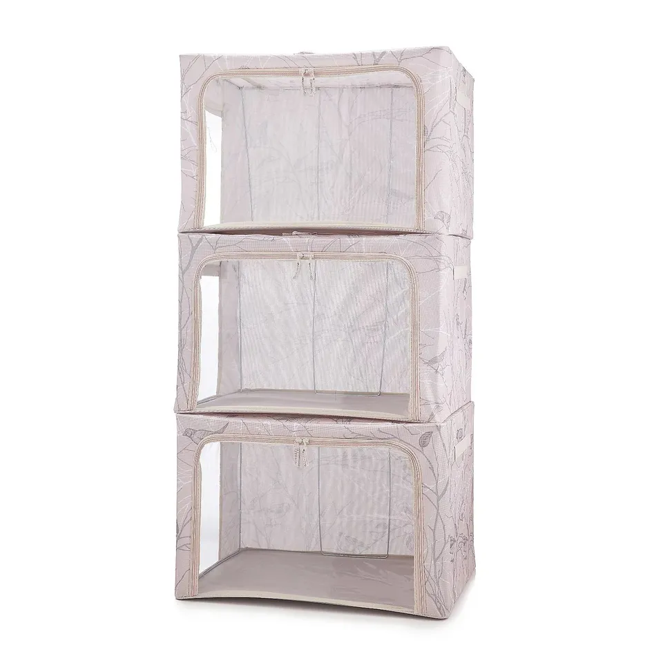 PERIEA 3 PIECE LARGE COLLAPSIBLE STORAGE BOXES