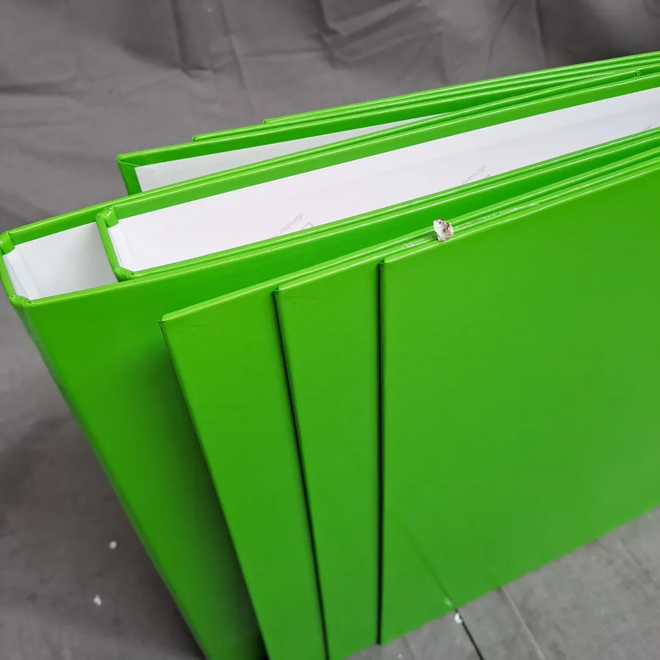 BOX OF 10 DURABLE FILE RING LIGHT GREEN BINDERS 