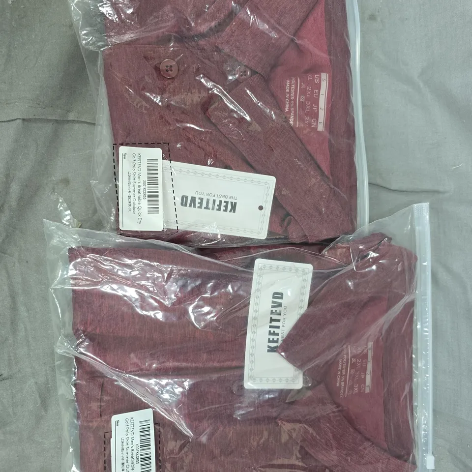 KEFITEVD Maroon Knit Cardigan, 2-Pack, Sizes XL–3XL