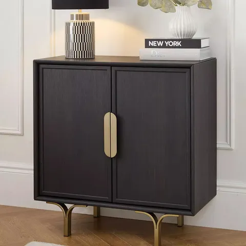 BOXED LENA COMPACT SIDEBOARD - DARK SMOKED OAK (1 BOX)