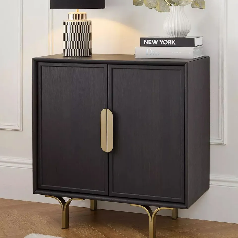 BOXED LENA COMPACT SIDEBOARD - DARK SMOKED OAK (1 BOX)