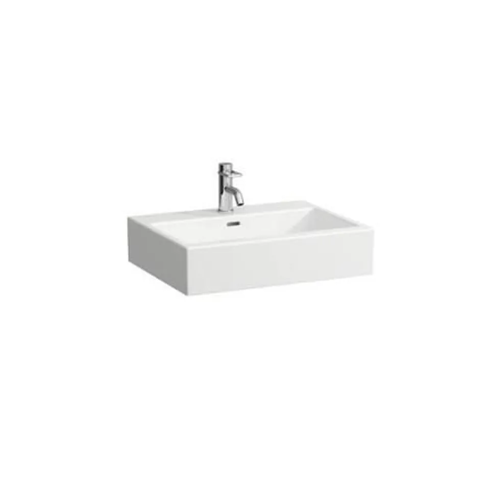 BOXED LAUFEN WASHBASIN, UNDERSURFACE GROUND