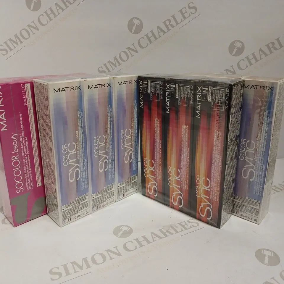 APPROXIMATELY 24 MATRIX MIXED COLOUR PERMANENT CREAM HAIR COLOUR