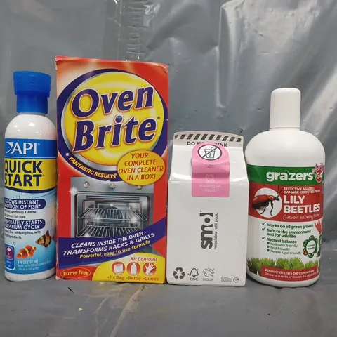APPROXIMATELY 15 ASSORTED HOUSEHOLD ITEMS TO INCLUDE OVEN BRITE, WASHING UP LIQUID, ETC - COLLECTION ONLY