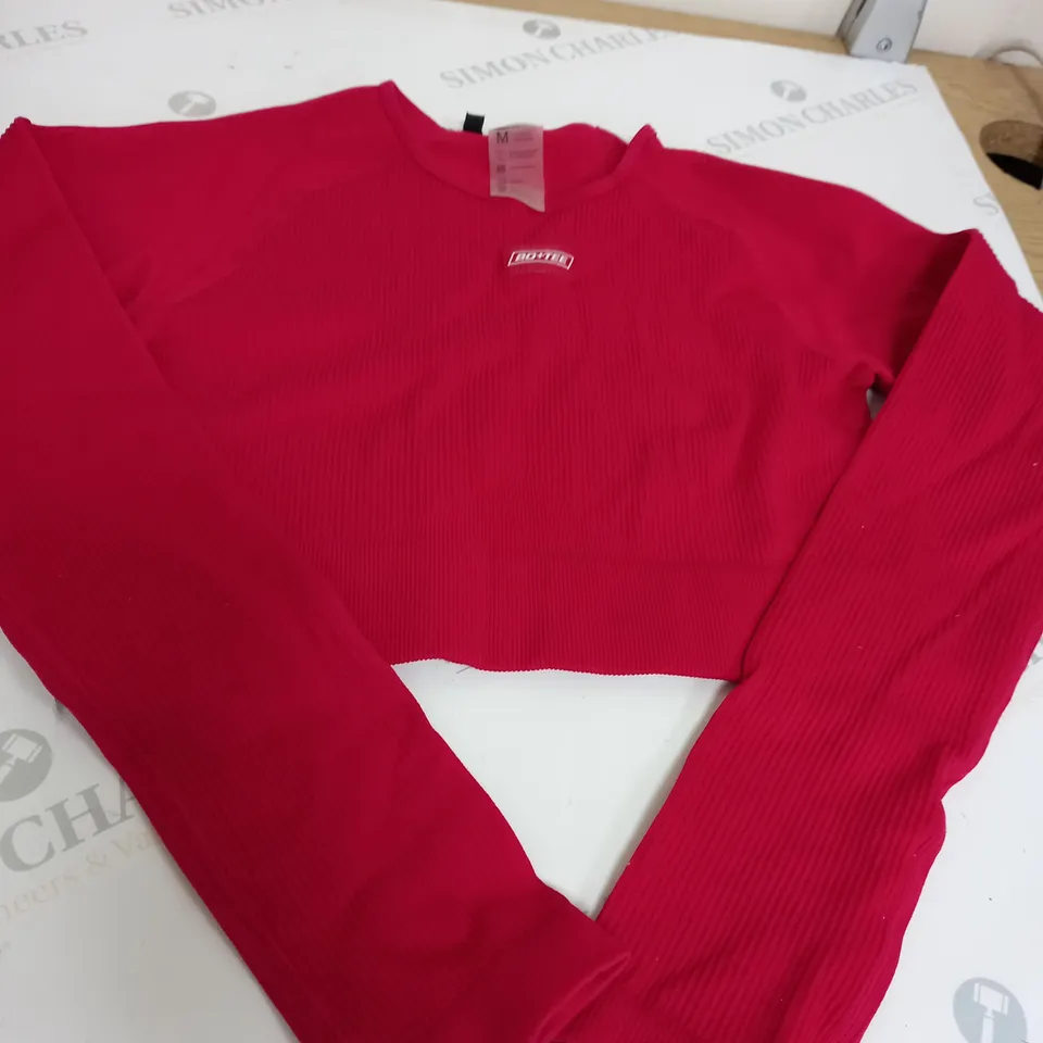 BO+TEE RED SPORTS TOP SIZE M