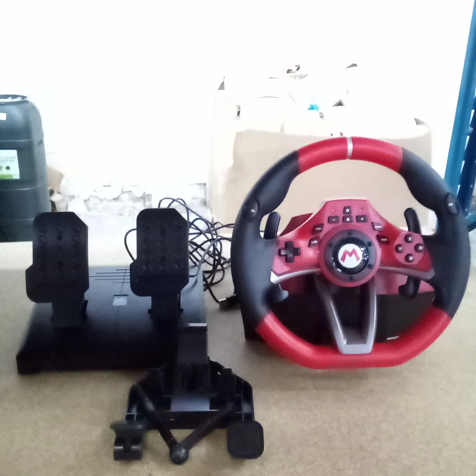 BOXED NINTENDO SWITCH MARIO CARD RACING WHEEL PRO DELUXE 