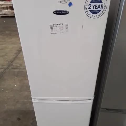 ICEKING FREESTANDING FRIDGE FREEZER IN WHITE - UNPROCESSED RAW RETURN
