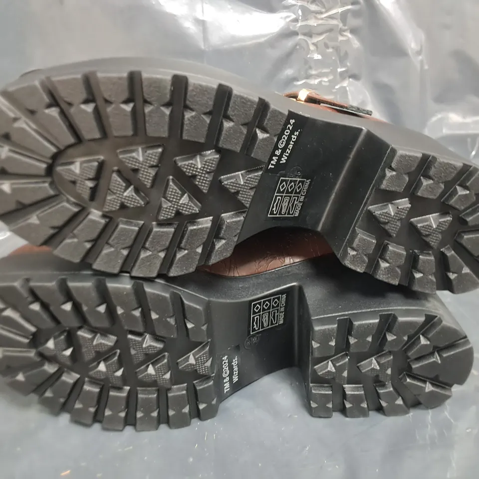 BOXED BRAND NEW KOI D&D TIRA MARY JANE SHOES IN BROWN - UK 6