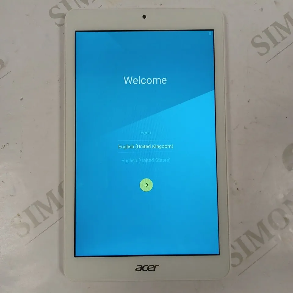 ACER ICONIA ONE 8 B1-850 TABLET WHITE // MODEL: A6001