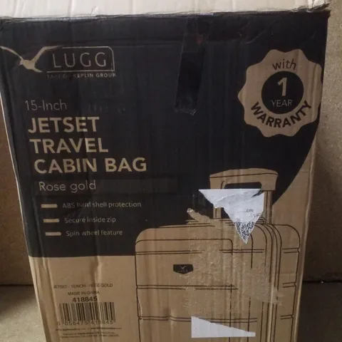 BOXED LUGG 15" TRAVEL CABIN BAG - ROSE GOLD