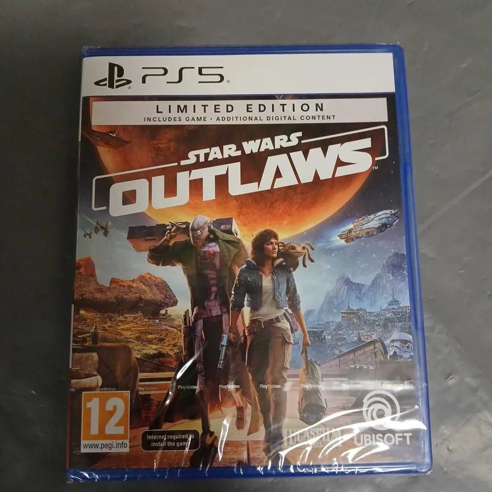 SEALED STAR WARS OUTLAWS LIMITED EDITION FOR PS5