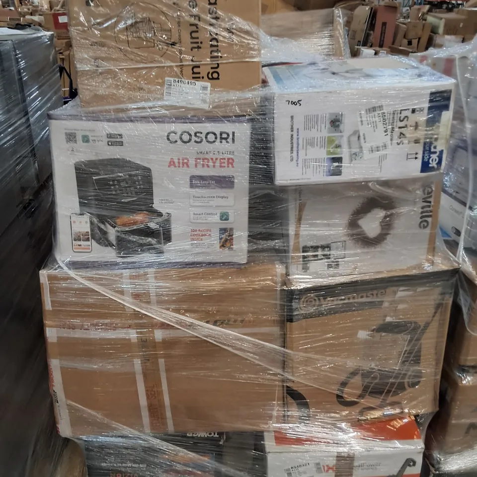 PALLET OF APPROXIMATELY 23 UNPROCESSED RAW RETURN HOUSEHOLD AND ELECTRICAL GOODS TO INCLUDE;