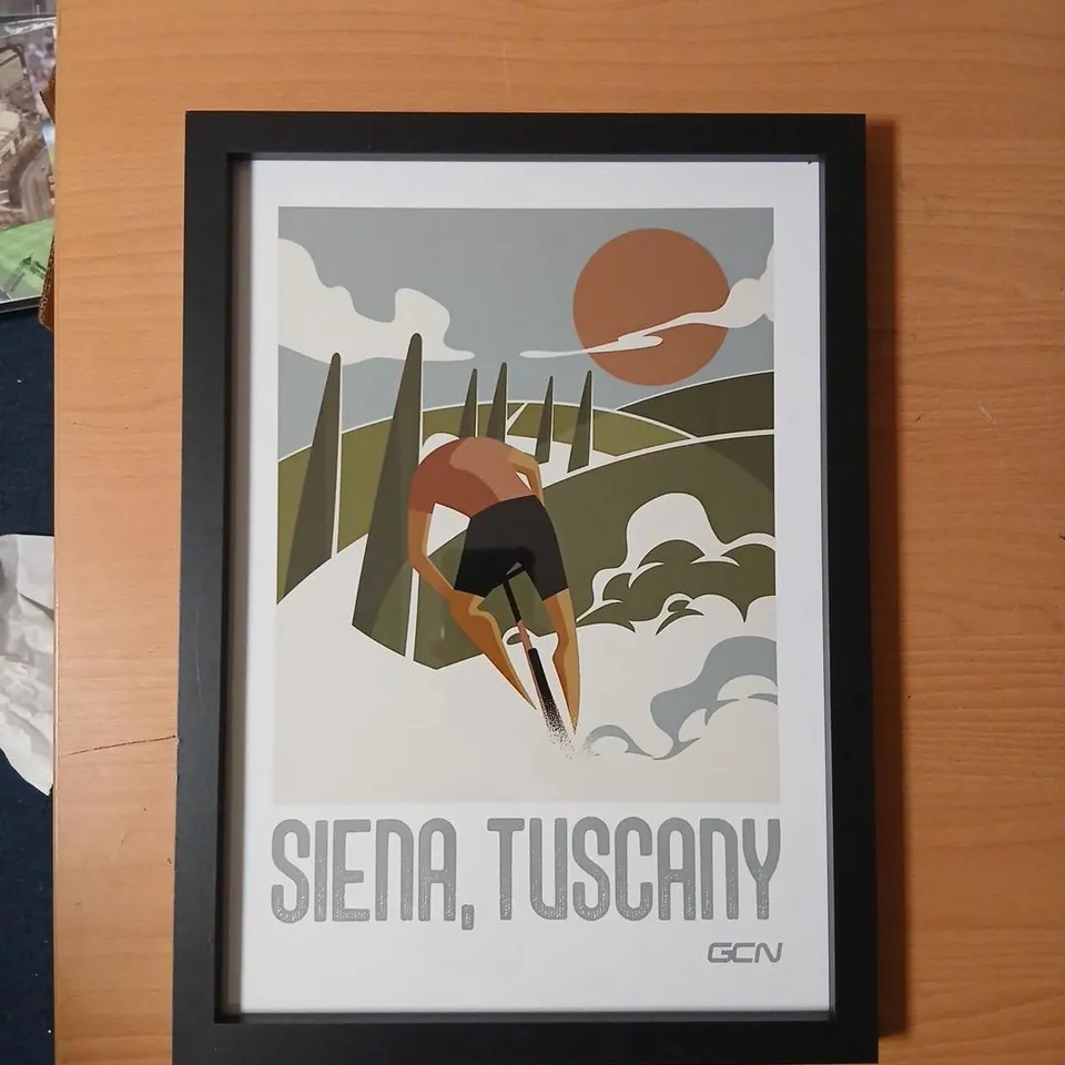 SIENA, TUSCANY – FRAMED TRAVEL POSTER