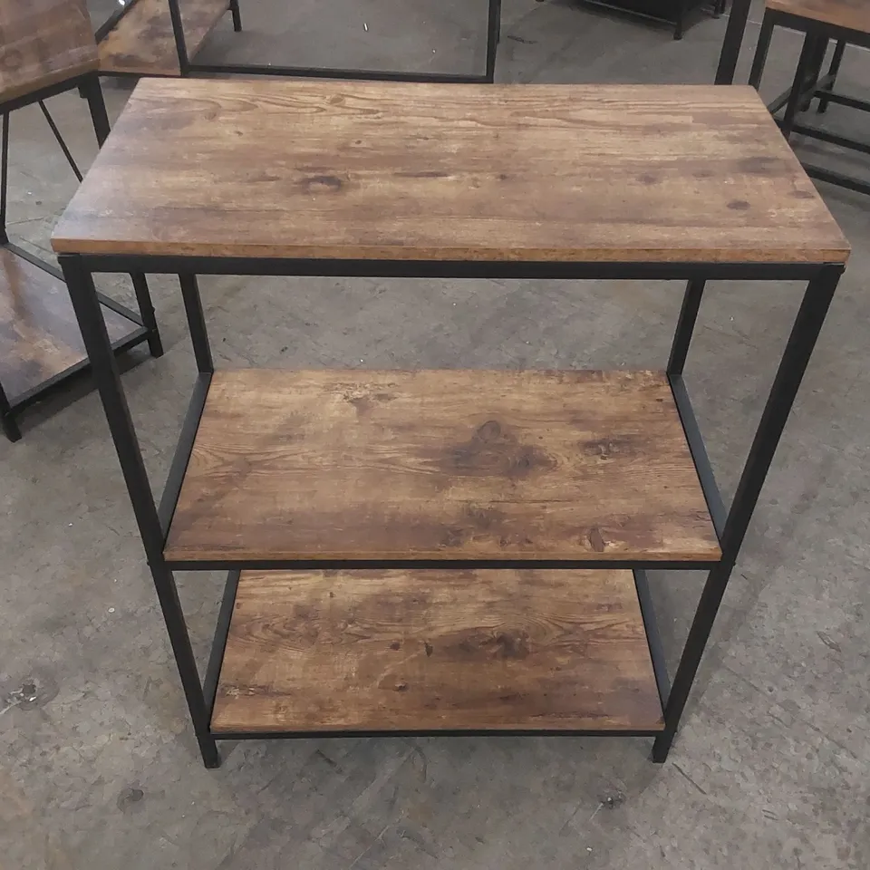 BROOKLYN 3 TIER BOOKCASE - DARK WOOD