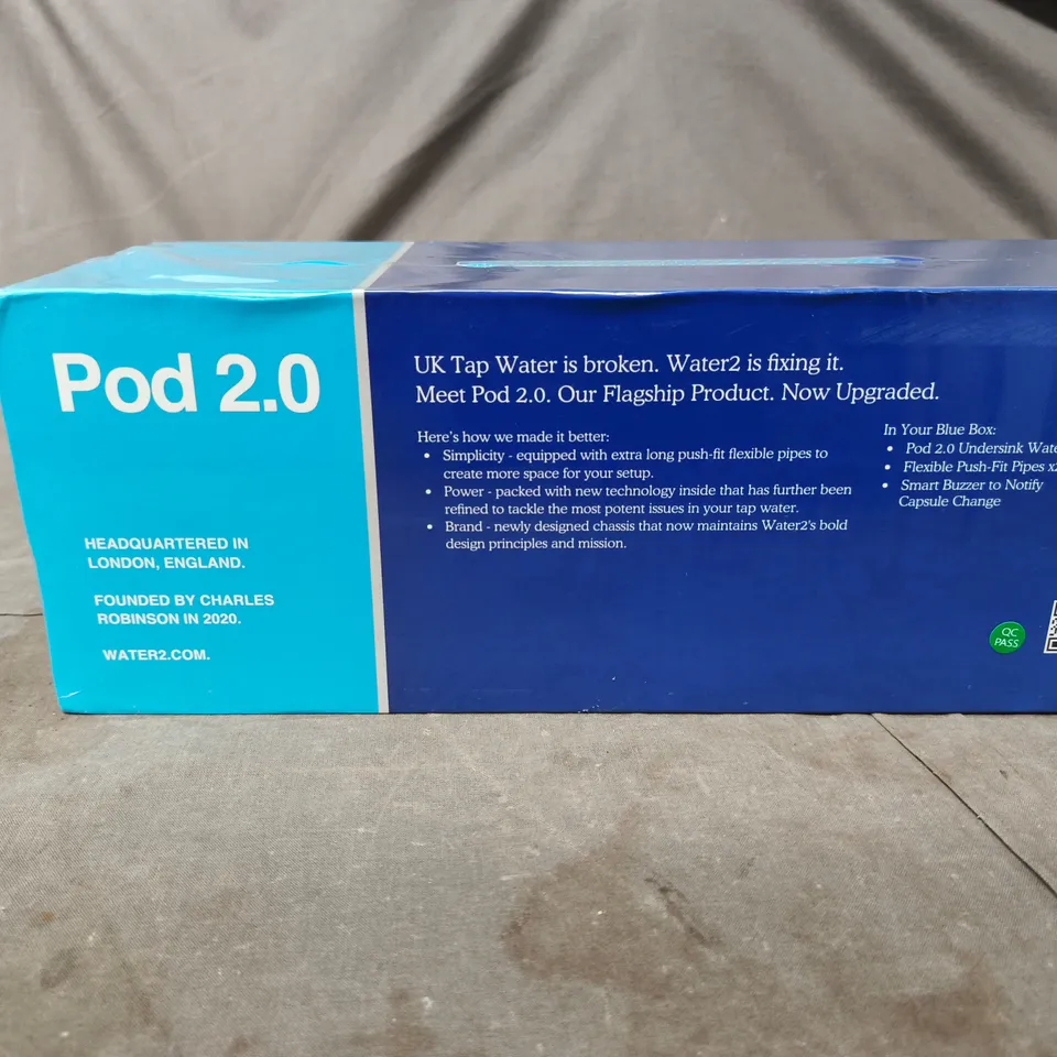 WATER2 POD 2.0 UNDERSINK WATER FILTER – BOXED