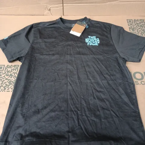 THE NORTH FACE DRIP TEE IN BLACK - LARGE