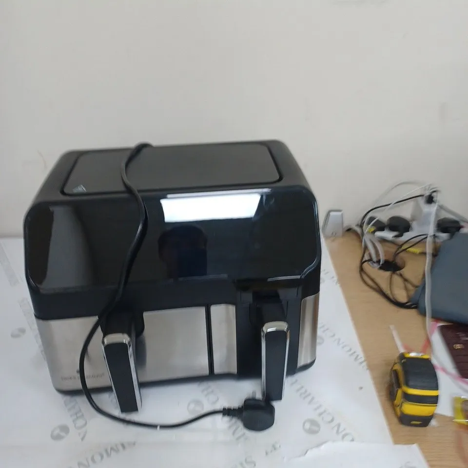 BOXED COOK'S ESSENTIALS 7.7L DUAL AIR FRYER 