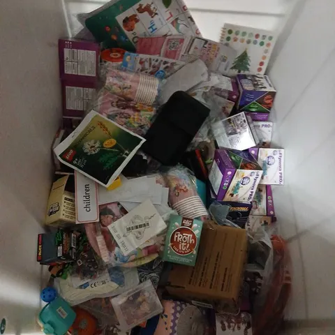 CAGE OF ASSORTED TOYS AND ACCESSORIES