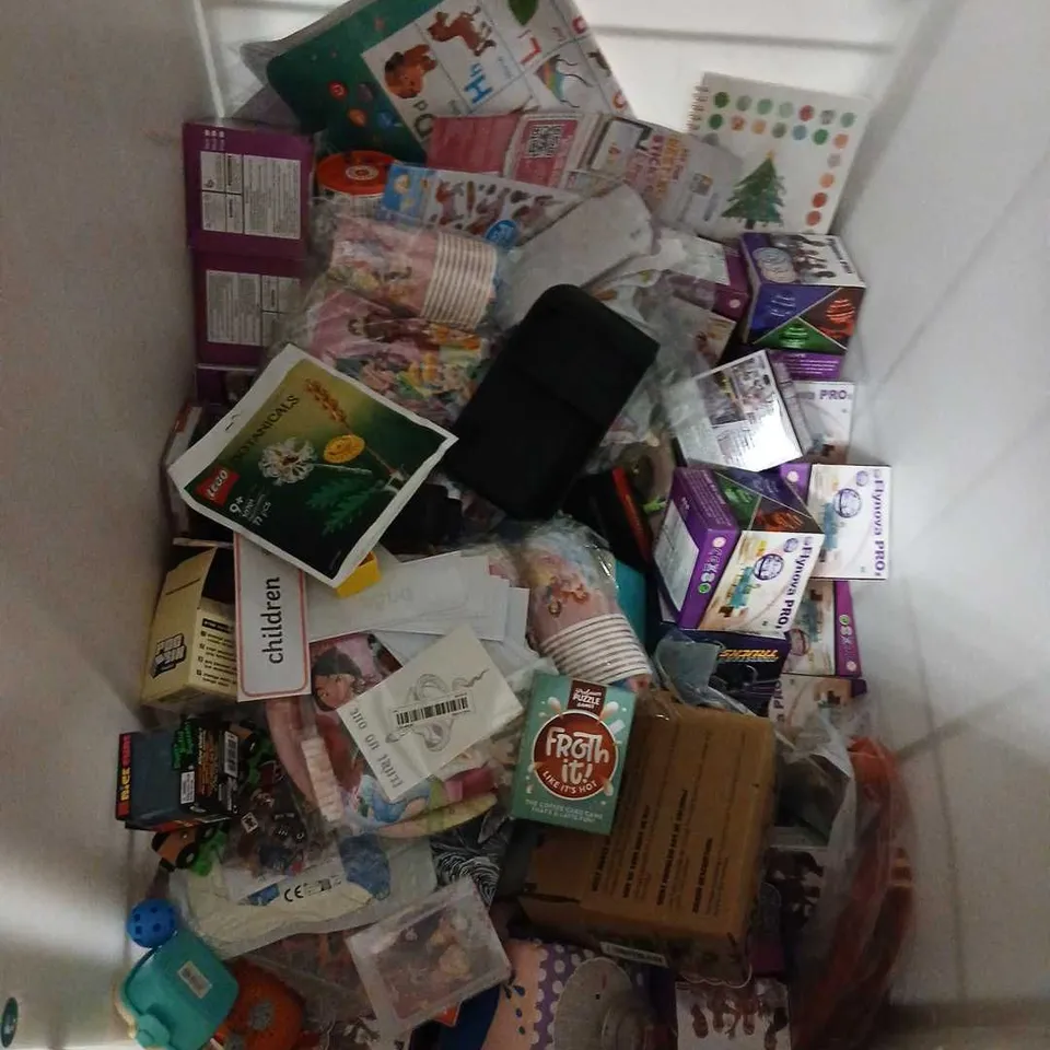 CAGE OF ASSORTED TOYS AND ACCESSORIES