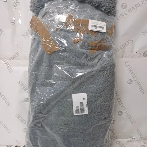 FAUX FUR DRAUGHT EXCLOUDER GREY