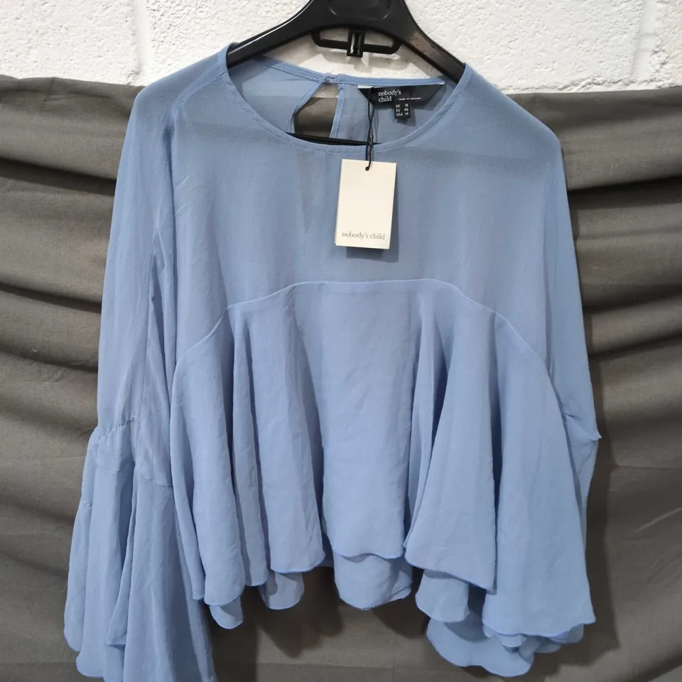 NOBODY'S CHILD CALI BLOUSE IN BLUE – UK 18