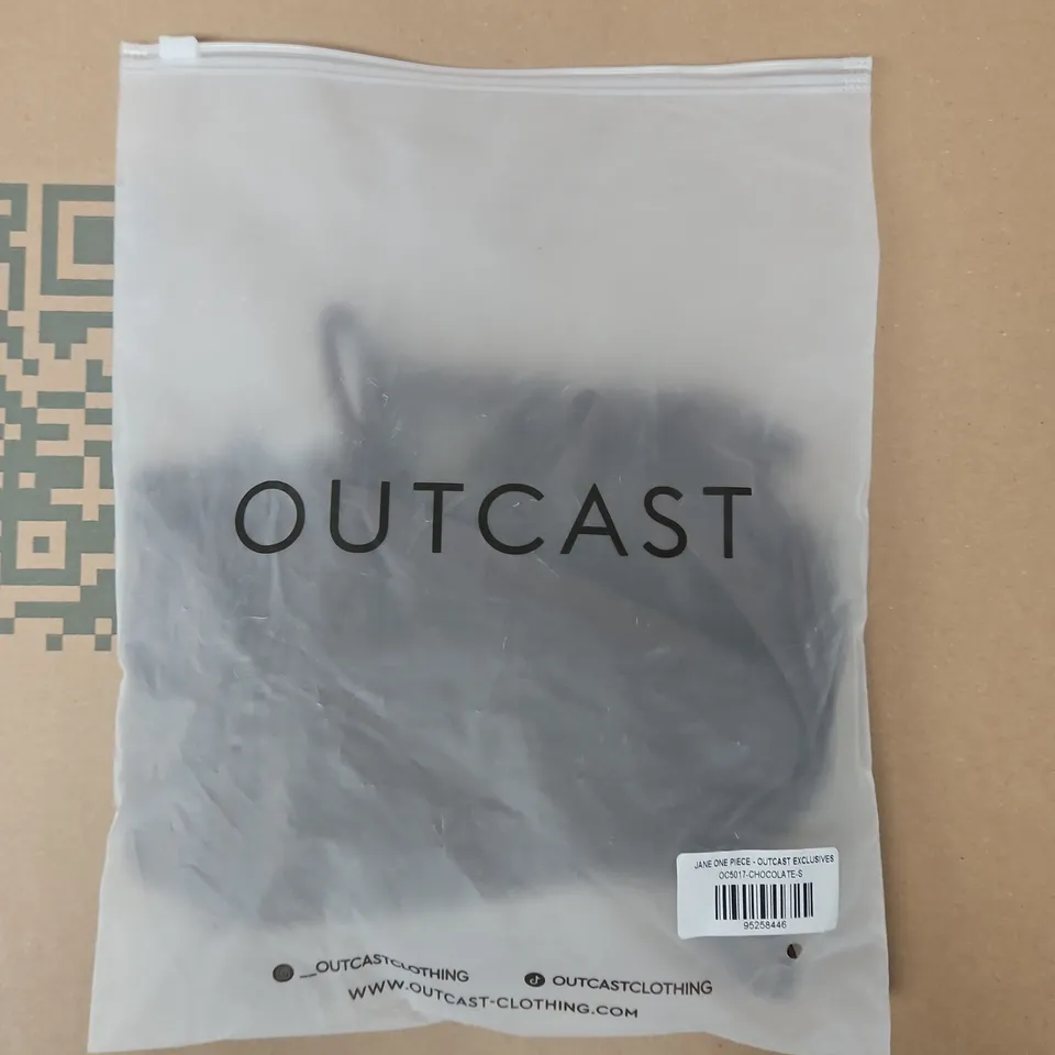 BAGGED OUTCAST JANE ONE PIECE IN CHOCOLATE SIZE SMALL
