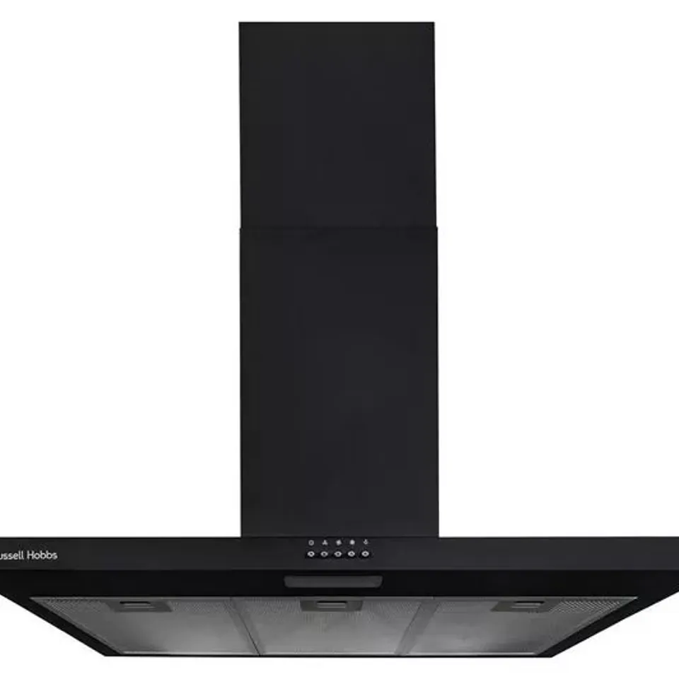 BOXED RUSSELL HOBBS RHTCH900B1B CHIMNEY COOKER HOOD - BLACK