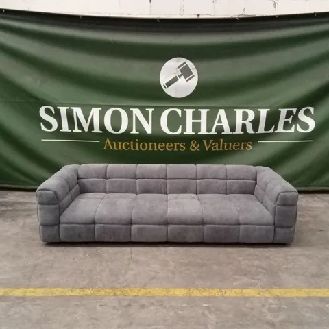 RAPPOLI FABRIC 3 SEATER SOFA - GREY