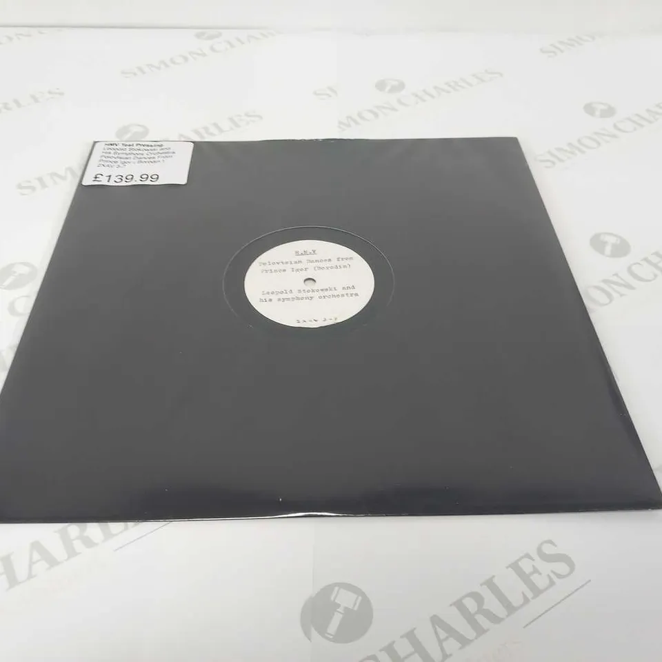 VERY RARE HMV DEMOSTRATION VINYL RECORD. LEOPOLD STOKOWSKI.
