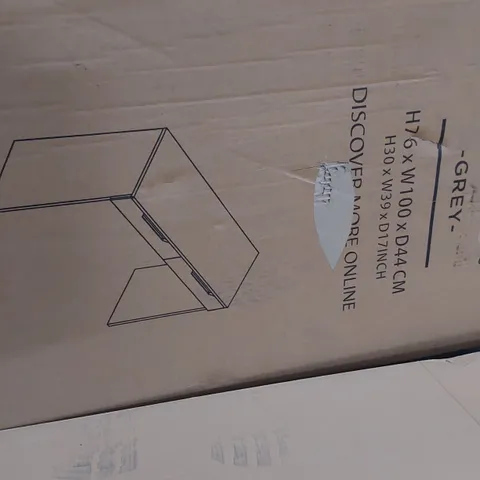 BOXED LARSON DRESSING TABLE GREY