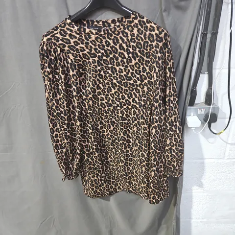 NEW LOOK LEOPARD PRINT BLOUSE – UK 12