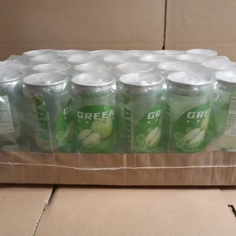 DPM FRESH GREEN APPLE FLAVOURED SPARKLING DRINK MULTIPACK (APPROXIMATELY 20 X 350ML CANS)