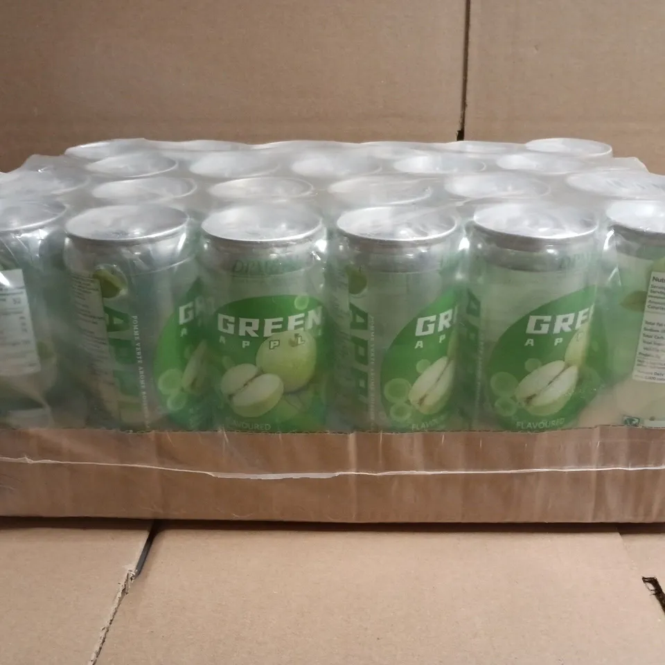DPM FRESH GREEN APPLE FLAVOURED SPARKLING DRINK MULTIPACK (APPROXIMATELY 20 X 350ML CANS)
