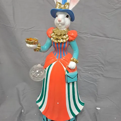 ENCHANTED GARDEN LED MRS RABBIT GARDEN ORNAMENT (GARDEN REFLECTIONS)