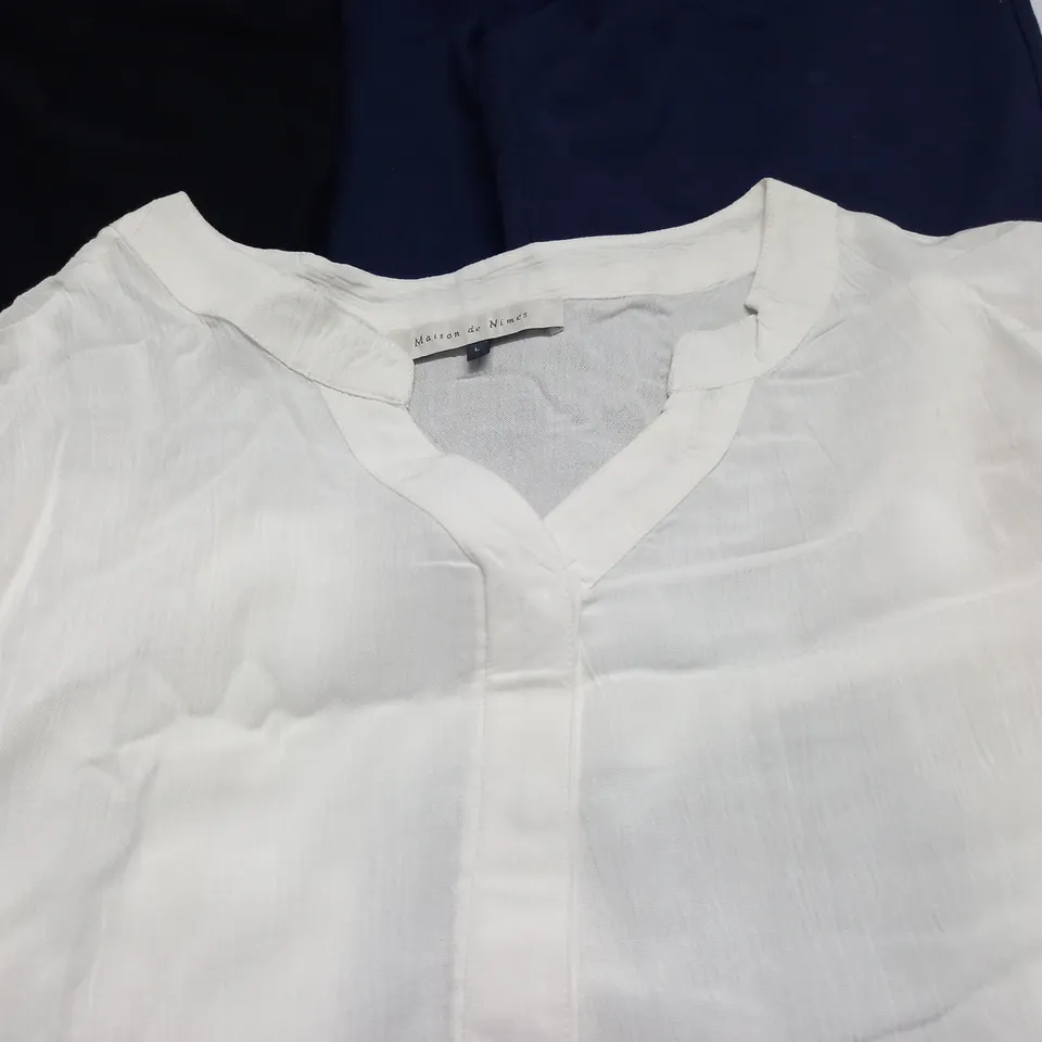 LOT OF 6 ASSORTED CLOTHING ITEMS TO INCLUDE BIBA DRESS AND MAISON DE NIMES