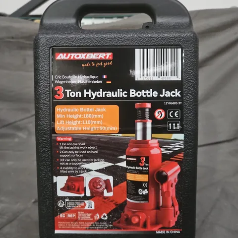 3 Ton Hydraulic Bottle Jack – Carry Case 