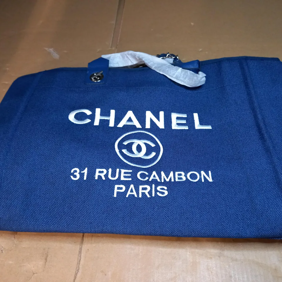 CHANEL DENIM DEAUVILLE TOTE BAG
